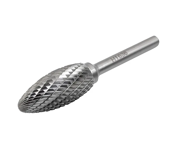 Борфреза H163608, хв-8мм, пламевидная, двойная насечка ВК8 SDW TOOLS