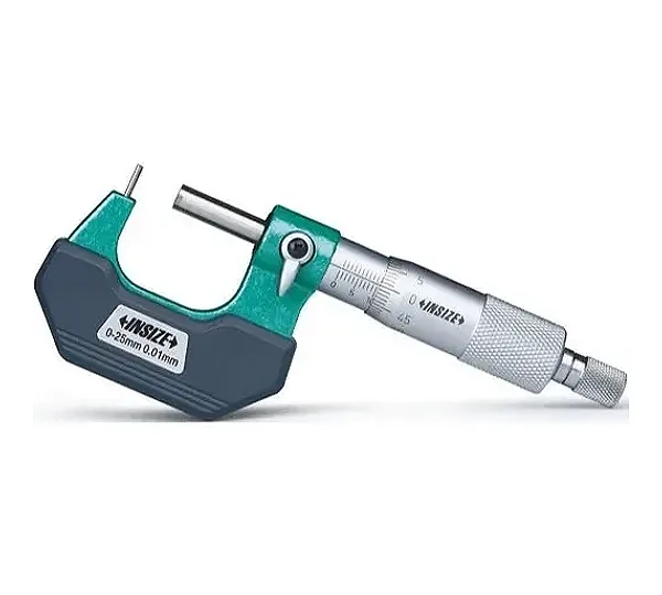 Микрометр МТ- 25 диап 0- 25мм дел 0.01мм наконечник ф3.5x 8мм INSIZE 3261-25BA