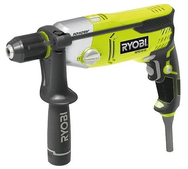 Дрель ударная 1000 Вт, кейс RYOBI RPD1010K