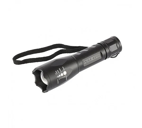 Фонарь, 3 W CREE Led 3 W, зум, 3 режима 100 %-50 %-строб, ремешок, 160 Лм, 200 м, 3 х ААА Stern