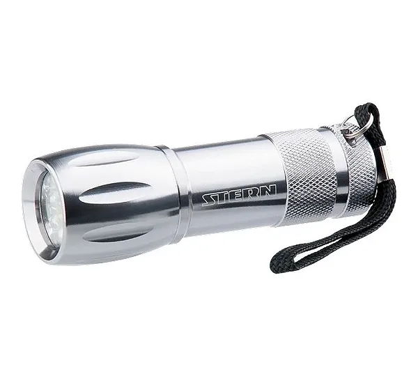 Фонарик светодиодный, алюминиевый корпус, влагозащищенный, 9 Led, 3 х ААА Stern