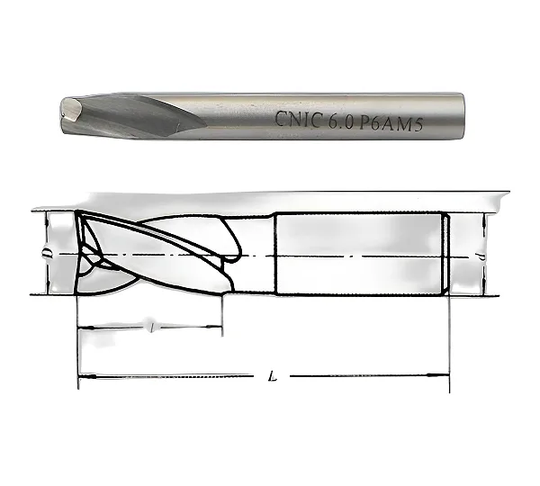 Фреза Шпоночная d10,0х13х63 ц/х Р6АМ5 DIN327 CNIC