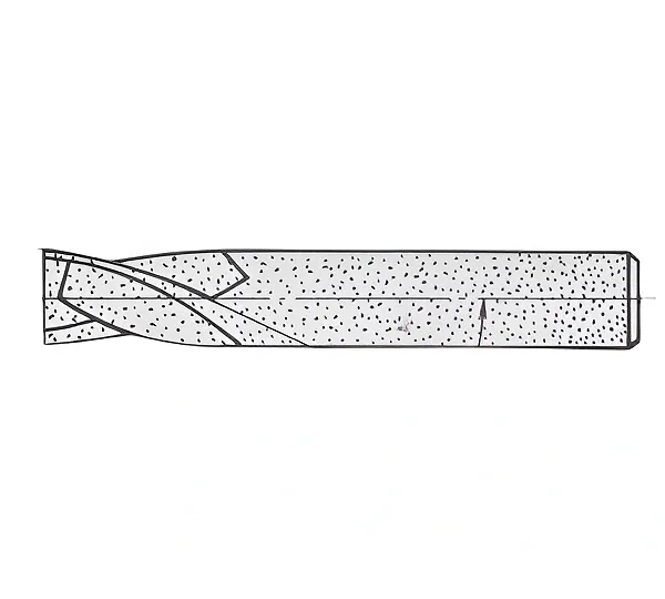 Фреза шпоночная d10,0x15x45 ц/х ВК8 твердосплавная