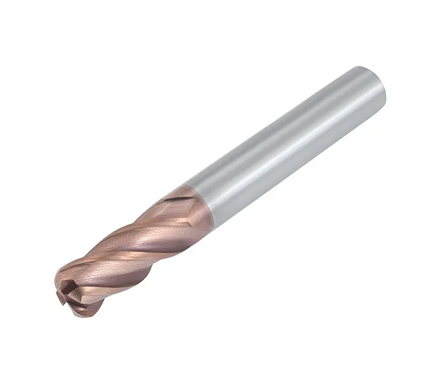Фреза твердосплавная радиусная 10мм (L=75, l=25, хв=10) Z4 35° по стали, нержавеющей стали, чугуну, с радиусной фаской BRGM-4R-D10.0R0.5 AHNO