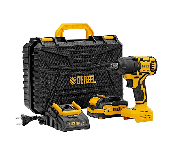 Гайковерт аккумуляторный ударный 1/2", CIWH-BL-20-500, 500Нм, 20 В, кейс DENZEL 26524