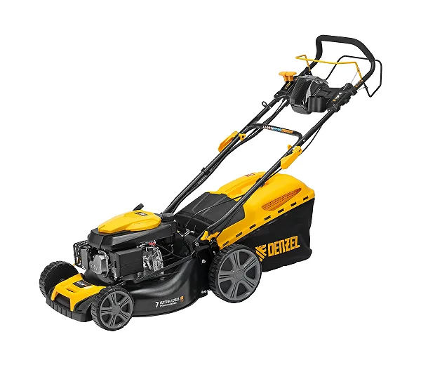 Газонокосилка бензиновая GLD-460SP-VE, 146 см3, шир. 46см, привод, вариатор, эл.старт, 60 л Denzel