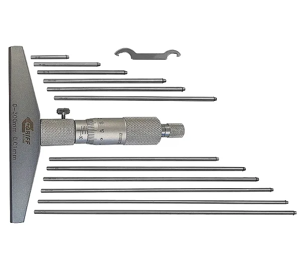 Глубиномер микрометрический ГМ 300 ГОСТ 7470-92 (пр-во Guilin Measuring) GRIFF