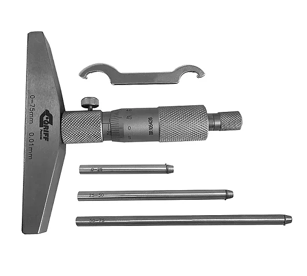 Глубиномер микрометрический ГМ 75 ГОСТ 7470-92 (пр-во Guilin Measuring) GRIFF