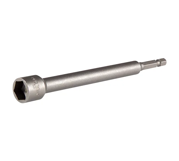 Головка для шуруповерта шестигранная 1/4", 13 мм, L = 150 мм, магнитная KING TONY 7611513M
