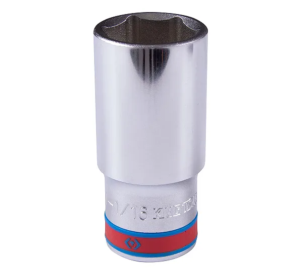 Головка торцевая глубокая шестигранная 1/2", 1-1/16", дюймовая KING TONY 423534S