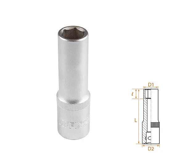 Головка торцевая глубокая шестигранная 1/2", 13 мм AFFIX AF00140013
