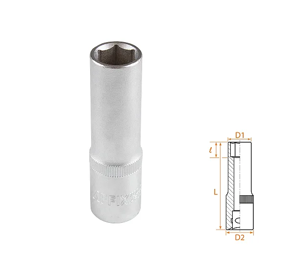 Головка торцевая глубокая шестигранная 1/2", 14 мм AFFIX AF00140014
