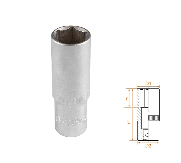 Головка торцевая глубокая шестигранная 1/2", 19 мм AFFIX AF00140019