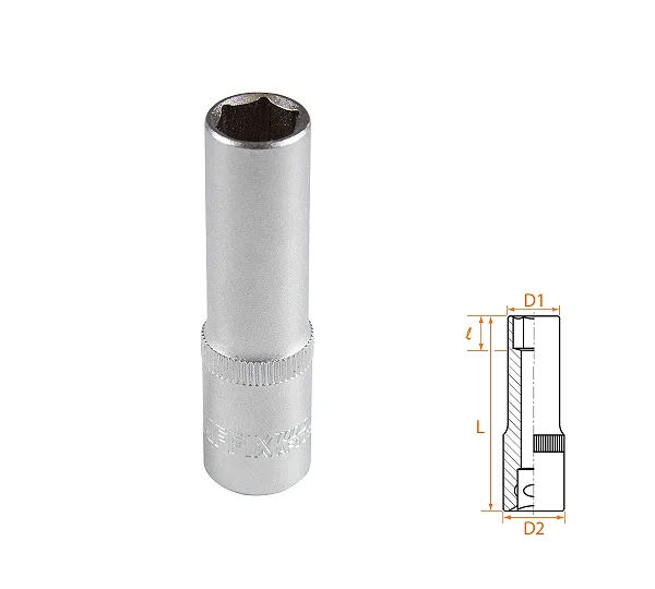 Головка торцевая глубокая шестигранная 3/8", 11 мм AFFIX AF00130011