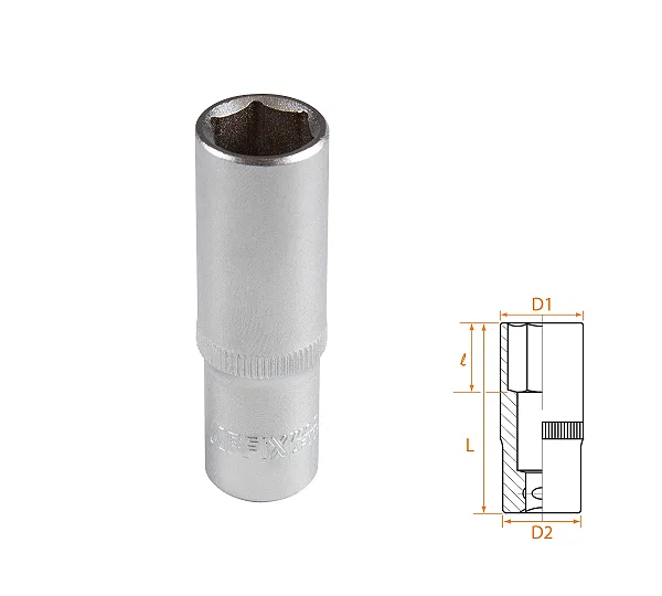 Головка торцевая глубокая шестигранная 3/8", 14 мм AFFIX AF00130014