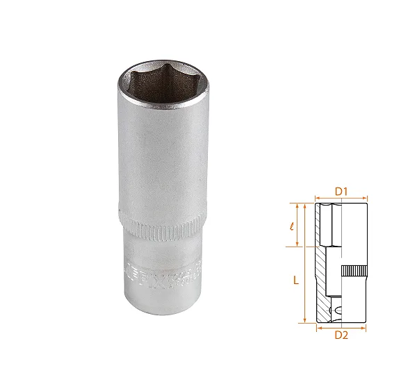 Головка торцевая глубокая шестигранная 3/8", 16 мм AFFIX AF00130016