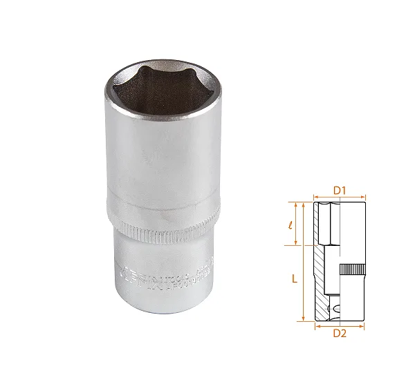Головка торцевая глубокая шестигранная 3/8", 22 мм AFFIX AF00130022