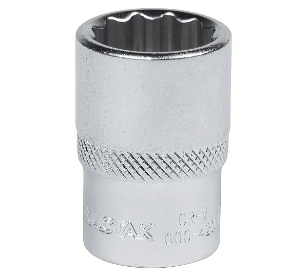 Головка торцевая стандартная двенадцатигранная 1/2", 19 мм МАСТАК 000-42019