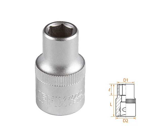 Головка торцевая стандартная шестигранная 1/2", 10 мм AFFIX AF00040010