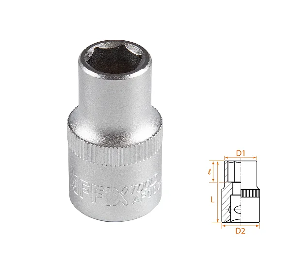Головка торцевая стандартная шестигранная 1/2", 11 мм AFFIX AF00040011