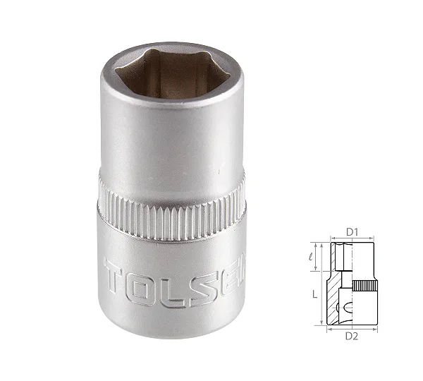 Головка торцевая стандартная шестигранная 1/2", 13 мм TOLSEN TT16513