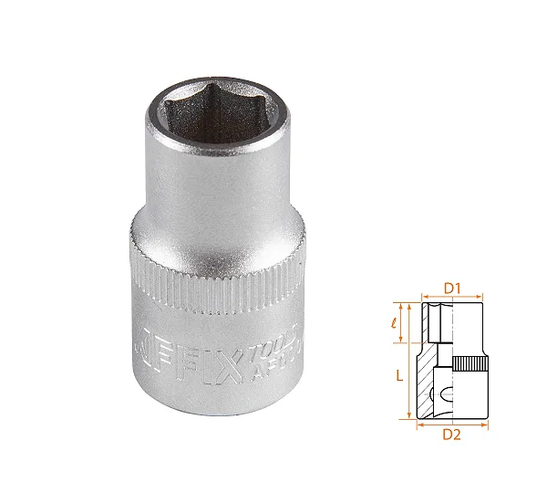 Головка торцевая стандартная шестигранная 1/2", 12 мм AFFIX AF00040012