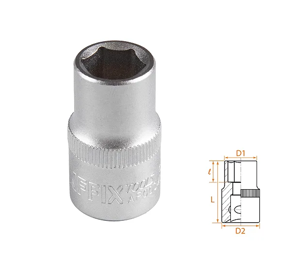 Головка торцевая стандартная шестигранная 1/2", 13 мм AFFIX AF00040013