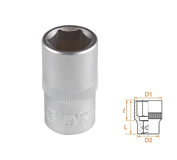 Головка торцевая стандартная шестигранная 1/2", 15 мм AFFIX AF00040015