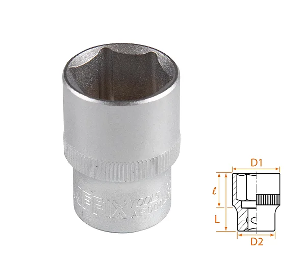 Головка торцевая стандартная шестигранная 1/2", 21 мм AFFIX AF00040021