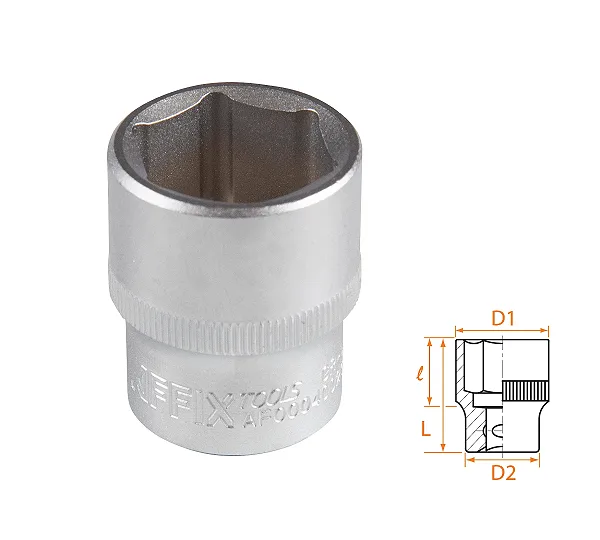 Головка торцевая стандартная шестигранная 1/2", 23 мм AFFIX AF00040023