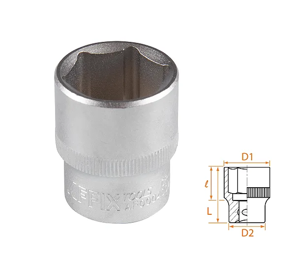 Головка торцевая стандартная шестигранная 1/2", 24 мм AFFIX AF00040024