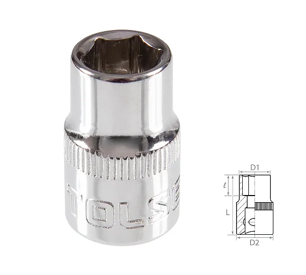 Головка торцевая стандартная шестигранная 3/8", 11 мм TOLSEN TT16311