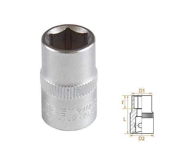 Головка торцевая стандартная шестигранная 3/8", 11 мм AFFIX AF00030011