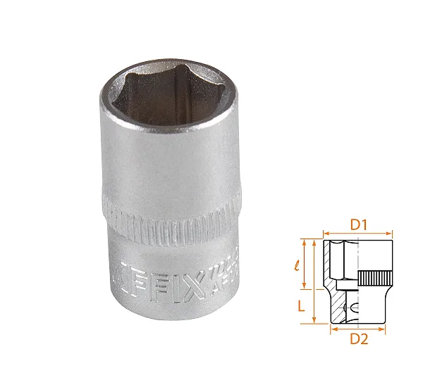 Головка торцевая стандартная шестигранная 3/8", 12 мм AFFIX AF00030012