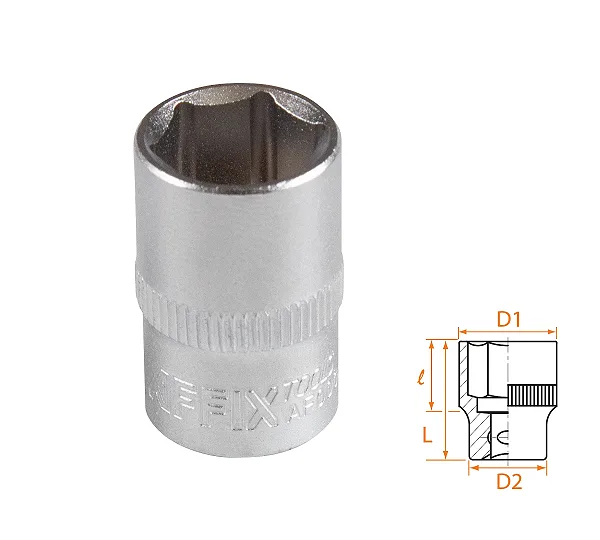 Головка торцевая стандартная шестигранная 3/8", 13 мм AFFIX AF00030013