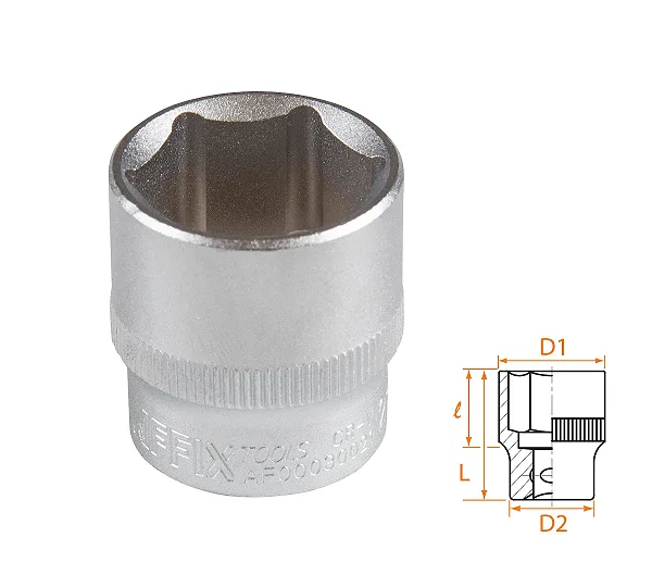 Головка торцевая стандартная шестигранная 3/8", 21 мм AFFIX AF00030021