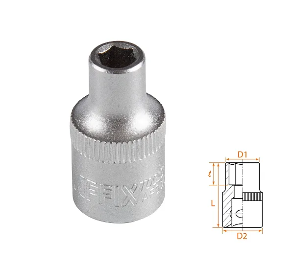 Головка торцевая стандартная шестигранная 3/8", 6 мм AFFIX AF00030006