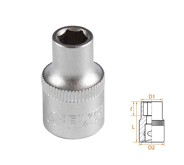 Головка торцевая стандартная шестигранная 3/8", 7 мм AFFIX AF00030007