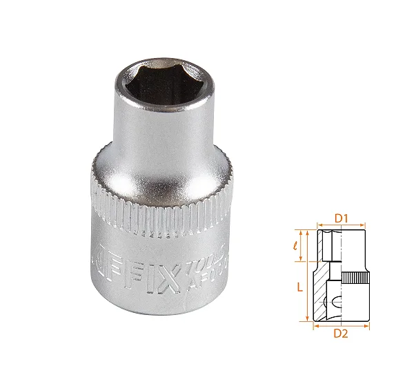 Головка торцевая стандартная шестигранная 3/8", 8 мм AFFIX AF00030008