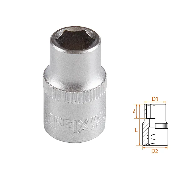 Головка торцевая стандартная шестигранная 3/8", 9 мм AFFIX AF00030009