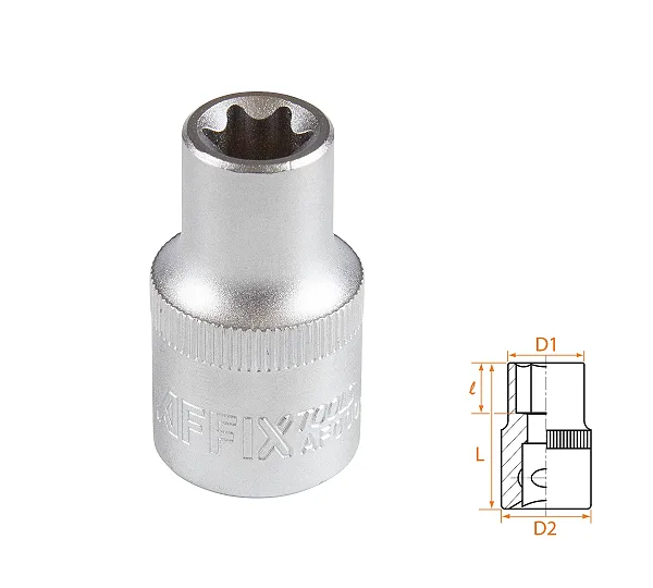 Головка торцевая TORX Е-стандарт 1/2", E12 AFFIX AF00043012