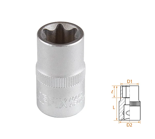 Головка торцевая TORX Е-стандарт 1/2", E18 AFFIX AF00043018