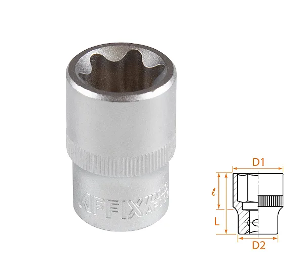 Головка торцевая TORX Е-стандарт 1/2", E22 AFFIX AF00043022