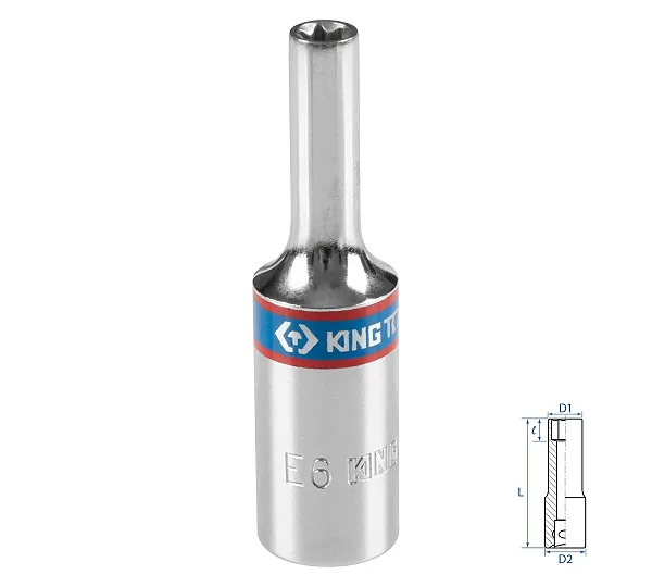 Головка торцевая TORX Е-стандарт KING TONY