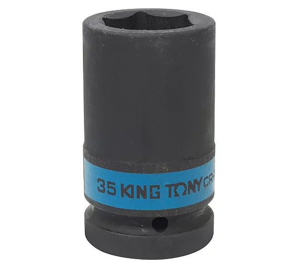 Головка торцевая ударная глубокая шестигранная 1", 35 мм KING TONY 843535M