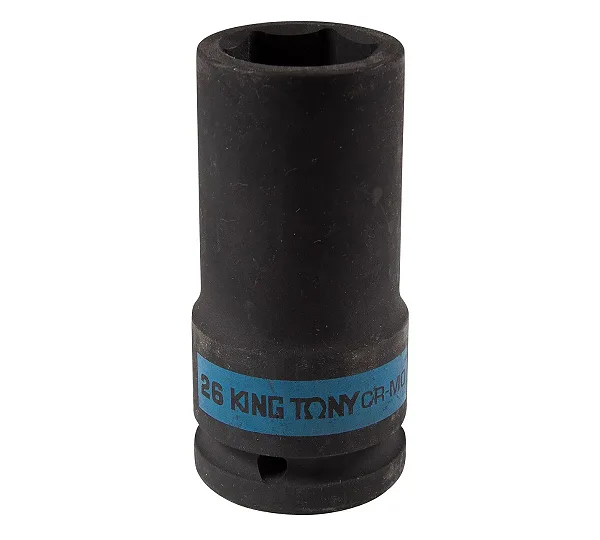 Головка торцевая ударная глубокая шестигранная 3/4", 26 мм KING TONY 643526M