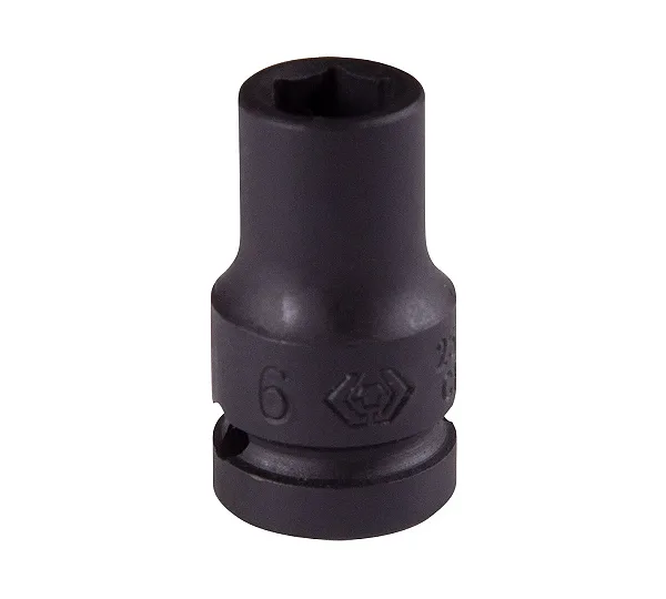 Головка торцевая ударная шестигранная 1/4", 6 мм KING TONY 253506M