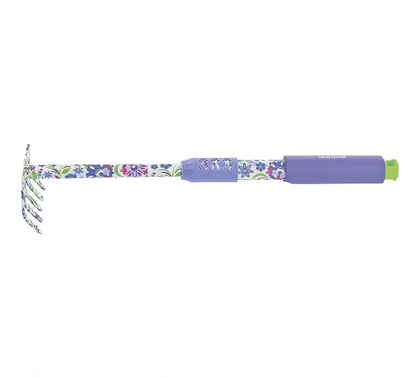 Грабли 5 - зубые, 85 х 440 мм, стальные, удлиненная рукоятка, Flower Mint, Palisad