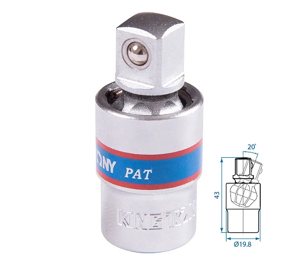 Кардан 3/8", шаровый KING TONY 3793