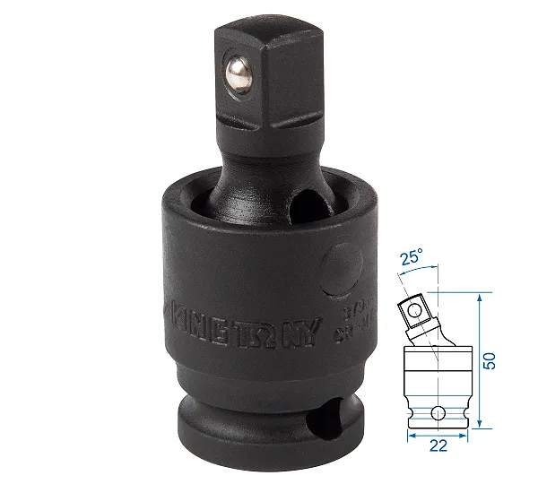 Кардан ударный 3/8", шаровый, с шариковым фиксатором KING TONY 3796P